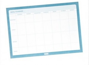 Menu Planner & Time Organising Tips