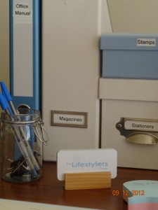 Declutter, Sort and Lable your Desk Accessories