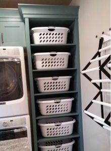 Baskets to help organise your laundry