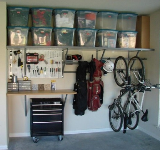 An organised garage